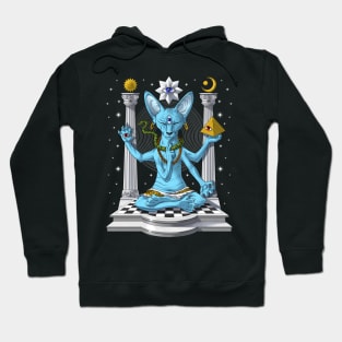 Psychedelic Sphynx Cat Shiva Hoodie